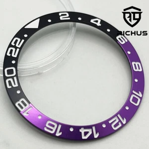 38mm black purple watch Bezel Insert for 40mm automatic watch case - Picture 1 of 9