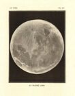 ASTRONOMY. The full Moon 1877 old antique vintage print picture