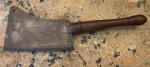 RARE WM BEATTY & SONS CHESTER BEEF SPLITTING CLEAVER CAST STEEL - Picture 1 of 12