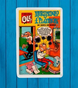 MORTADELO Y FILEMON DOS AGENTES CON RECURSOS OLE 018 TEBEO MAGNET IMAN NEVERA - Imagen 1 de 3