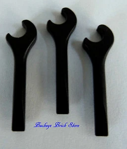 Lego Minifig Lot/3 Black WRENCH SREWDRIVER - Garage Car Truck Mechanic Tool - Picture 1 of 1
