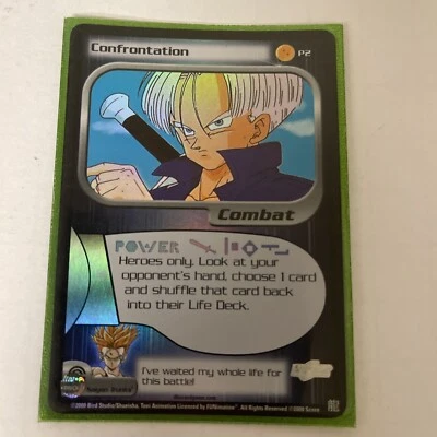 DBZ Dragon Ball Z Confrontation P2 Foil Holo Promo Card 2003 ULTRA RARE Mint-NM - Image 1 of 3