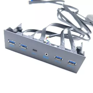 Cable de panel frontal de 19 pines 9P a 4 puertos USB 3.0 HD tipo E tipo C 3,1 5,25 pulgadas - Imagen 1 de 6