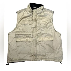 Northwest Territory Men’s XL Khaki Polyester Outdoorsman Full Zip Vest - Picture 1 of 7