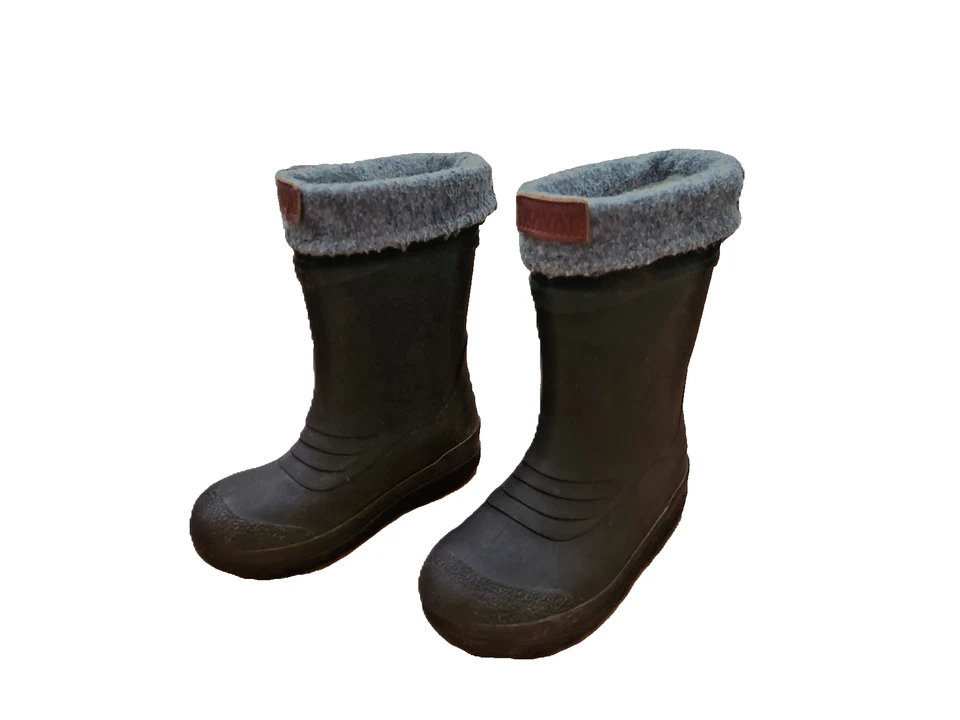 Kavat for Polarn O Pyret Rain Winter Boots Black Dark Charcoal Gray Sz 10-10.5 - Image 1 of 4