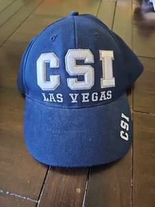 CSI Las Vegas Baseballmütze Herren blau Einheitsgröße verstellbar geschwungene Krempe gesticktes Logo - Bild 1 von 3