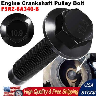 F5RZ-6A340-B Crank Pulley Bolt Crankshaft Tool For Ford Lincoln Mercury Vehicles - Image 1 of 4