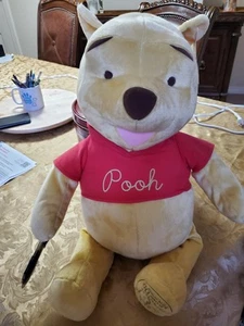 Disney Store Winnie The Pooh Plush Large 22" Sitting Stuffed Animal - Picture 1 of 3