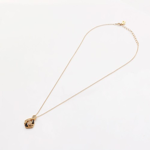 Collana Christian Dior CD logo strass oro WS10318