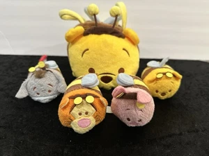 Tsum Tsum Winnie Pooh Hummel Set Lot Disney Plüsch Tasche Handtasche Sammeln RAR - Bild 1 von 10