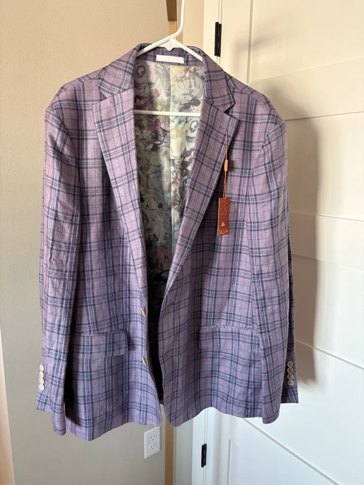 Tallia Verdello Men’s Size 46R 100% Linen Sports Coat. NWT. MSRP $295 - Image 1 of 4