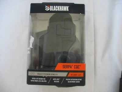 FUNDA OCULTACIÓN BLACKHAWK SERPA CQC CADERA IZQUIERDA GLOCK 17/22/31 410500BK-L Foto 1 de 4