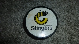 Vintage Cincinnati Stingers Made In Canada 1970's Hockey Puck - Picture 1 of 10