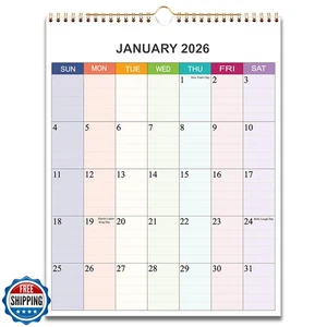 Kalender 2026 - Wandkalender 2026 Monatsplaner von Januar 2026 bis Dezember - Bild 1 von 5