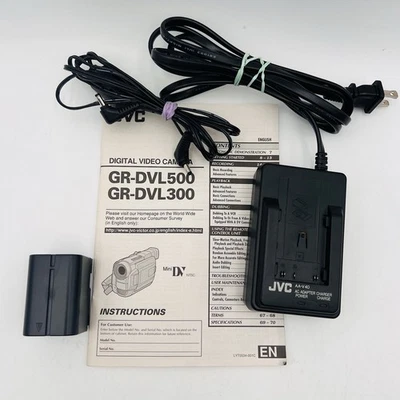 Adaptador de CA JVC AA-V40U Cargador de Batería Manual Fabricante de Equipo Original GR-DVL500/300 Foto 1 de 4