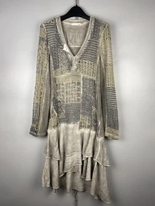 Elisa Cavaletti Womens Cotton Garment Dyed Washed Long Dress Size M - Picture 1 of 16