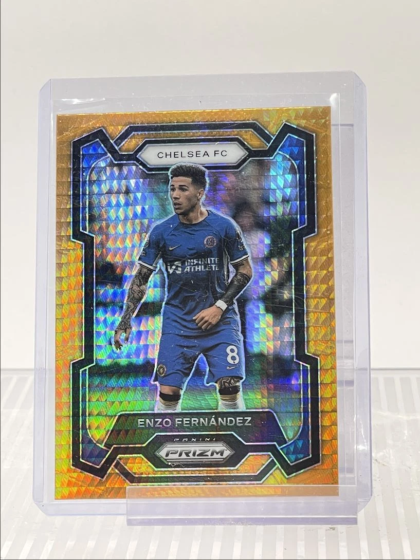 ENZO FERNANDEZ 2023 PANINI PRIZM PREMIER LEAGUE ORANGE HYPER Q1969