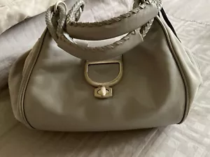 SALE! Modalu Gorgeous Leather/Suede Grab Handbag Gold Fittings NWT RRP £215 Grey - Picture 1 of 18