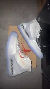 Off White Converse CAMPIONE Chuck Taylor The Ten scarpe da ginnastica alte vulcanizzate UK9 US9 - Foto 1 di 10