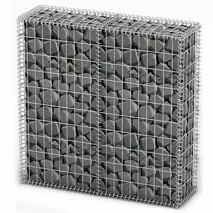 More details for gabion basket wall with lids galvanized wire 100 x 100 x 30  p9d9