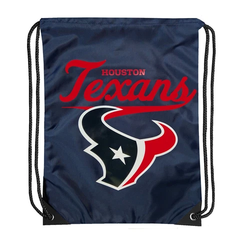 NEW NFL Houston Texans Football Licensed Team Spirit Backsack 17.5" x 13" Cover