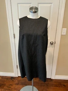Yves Saint Laurent Shimmering Gray Wool Shift Dress, Size 10 (US), 42 (FR) - Picture 1 of 6