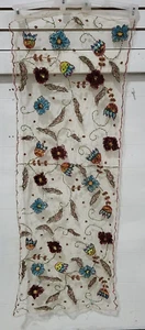 Embroidered Tulle Fabric BoHo Gypsy Craft Exotic Embroidered Tulle Fabric - Picture 1 of 7