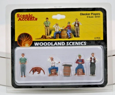 O Scale Woodland Scenics Scenic Accents #A2727 Checker Players  - Image 1 of 4