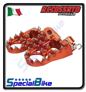 PEDANE ACCOSSATO ARANCIO ERGAL MAGGIORATE OFFROAD COPPIA PER KTM 125 SX 2016 - Imagen 1 de 1
