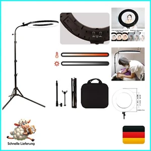 18 Pollici 60 W LED Anello Luce Set Tatuaggio Sopracciglia Riempimento Luce Dimmerabile Fotocamera Pho... - Foto 1 di 8