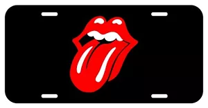 Rolling tongue stones Mouth License Plate truck car tag Metal Aluminum. - Foto 1 di 1