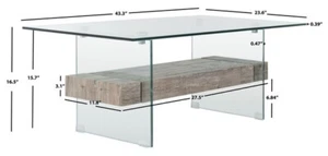 Safavieh KAYLEY COFFEE TABLE, Reduced Price 2172756719 COF7004C - Picture 1 of 5