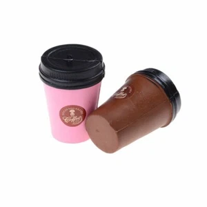Cute Squishy Slow Rising Jumbo 11CM Coffee Cup Phone Strap Kids Fun Toy Gift - Picture 1 of 3