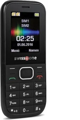 # Swisstone SC 225 Senioren Handy Telefon Dual Sim black NEU OVP VERSIEGELT - Bild 1 von 4