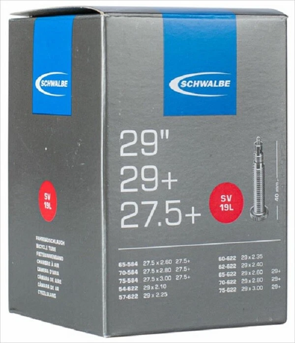 Schwalbe Schlauch 27,5+/28/29+ Zoll 54/75-622 - 65/75-584 Sclaverandventil SV19L