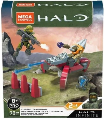 Mega Construx Halo Infinite Turret Takedown 2 Figures Pro Builder 98 Pieces - Image 1 of 2