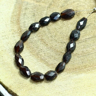 Hessonite Faceted Marquise Beads Briolette Natural Loose Gemstone Making Jewelry - Image 1 of 3