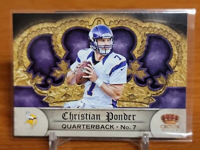 2012 Panini Crown Royale Christian Ponder Minnesota Vikings #91 - Image 1 of 2