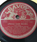78 RPM PAGE'S SWING SEVEN Savoy 520 UNCLE SAM BLUES  (Blues)  EE