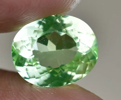 6.45 CT Natürlich Grün Peridot Ovale Form VVS Pak Edelstein Agl Zertifiziert - Bild 1 von 4