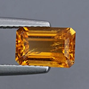1.62Cts Natural Yellow Tourmaline Octagon 5.6x5.5MM Madagascar Loose Gemstone - Picture 1 of 3