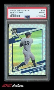 2021 Panini Donruss Optic Crisis #184 Aaron Judge PSA 8 (NM-MT) SSP (POP 2) - Picture 1 of 2