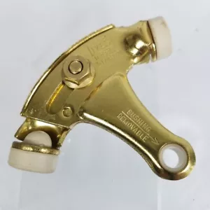 Vintage Ives Scharnierstift Türstopper 69F3 Schmiedestahl hell Messing vergoldet - Bild 1 von 5