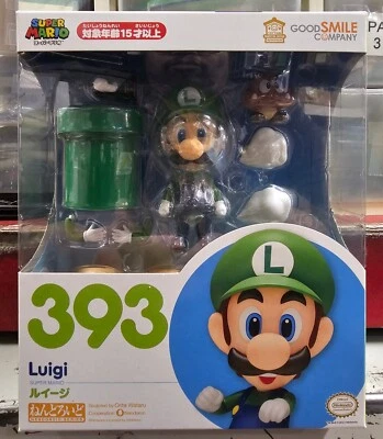 Figura Good Smile Super Mario Bros Nendoroid Luigi 393 ¡Nueva Sellada de Fábrica! Foto 1 de 4