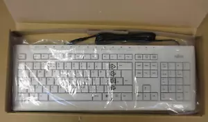 NEW Fujitsu KB521 White QWERTY Full-Size UK USB Wired Keyboard S26381-K521-L165 - Picture 1 of 7