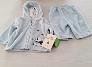 Nuevo conjunto de oso de nieve azul para niños talla 6 meses - Imagen 1 de 2