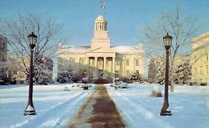 Postcard first capital of Iowa, on the campus of university of Iowa, Iowa city - Imagen 1 de 2