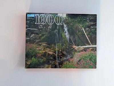 GUILD PUZZLE MT RAINER NATIONAL PARK, WASHINGTON new 1000 Piece waterfall flower - Image 1 of 2