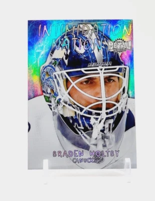 Braden Holtby "INTIMIDATION NATION" Holofoil 2020-21 Metal Universe #IN-15 - Image 1 of 2