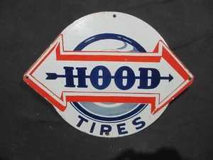Porcelain Hood Tires Enamel Metal Sign Plate Size 20" x 15" Inches - Picture 1 of 5